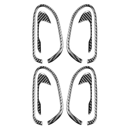 8Pcs Carbon Fiber Door Handle Trim for Honda Civic 2006-2011