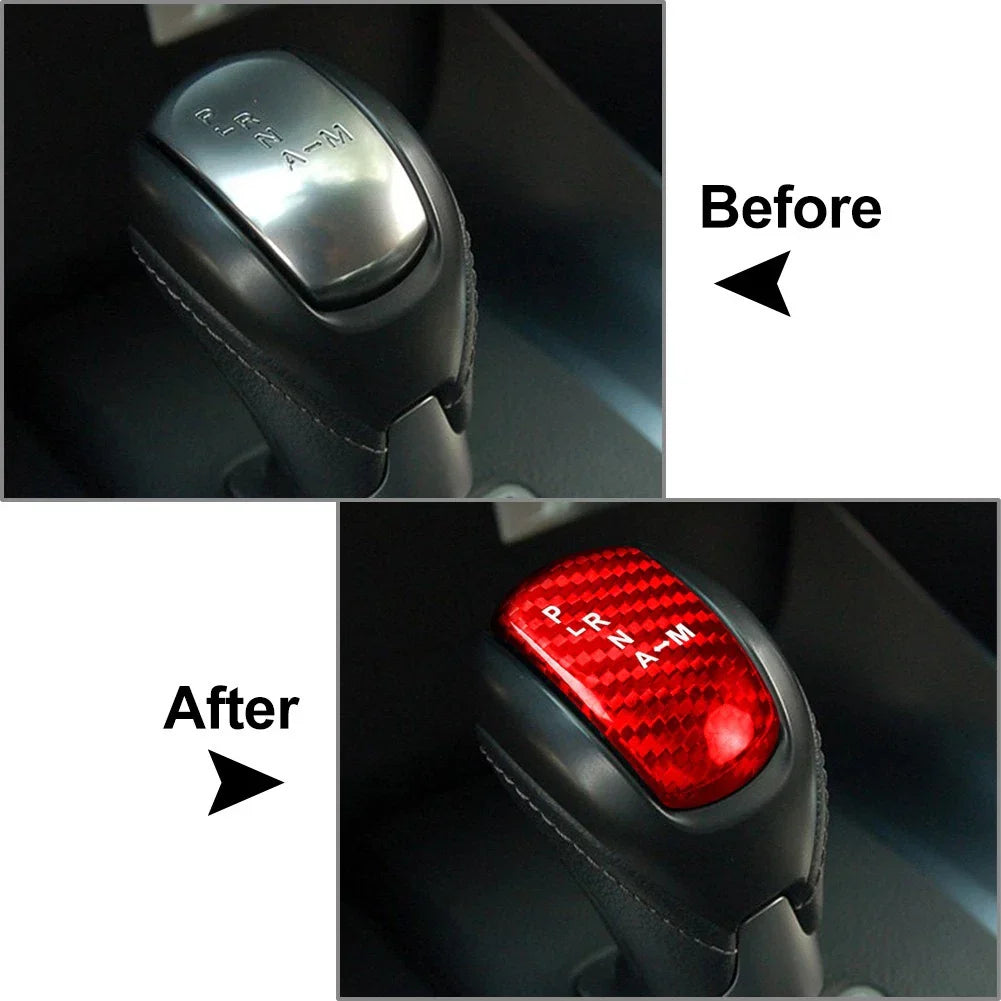 Carbon Fiber Gear Shift Knob Cover Trim for Nissan GTR R35 (2008-2016)