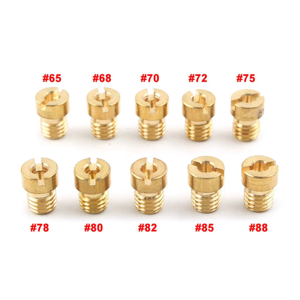 10x Main Jets Carburetor for PWK OKO CVK NSR KSR Injector Nozzle