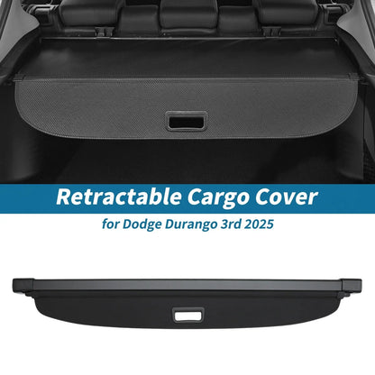 Retractable Cargo Cover for Dodge Durango 2011-2025 Rear Trunk Shelf