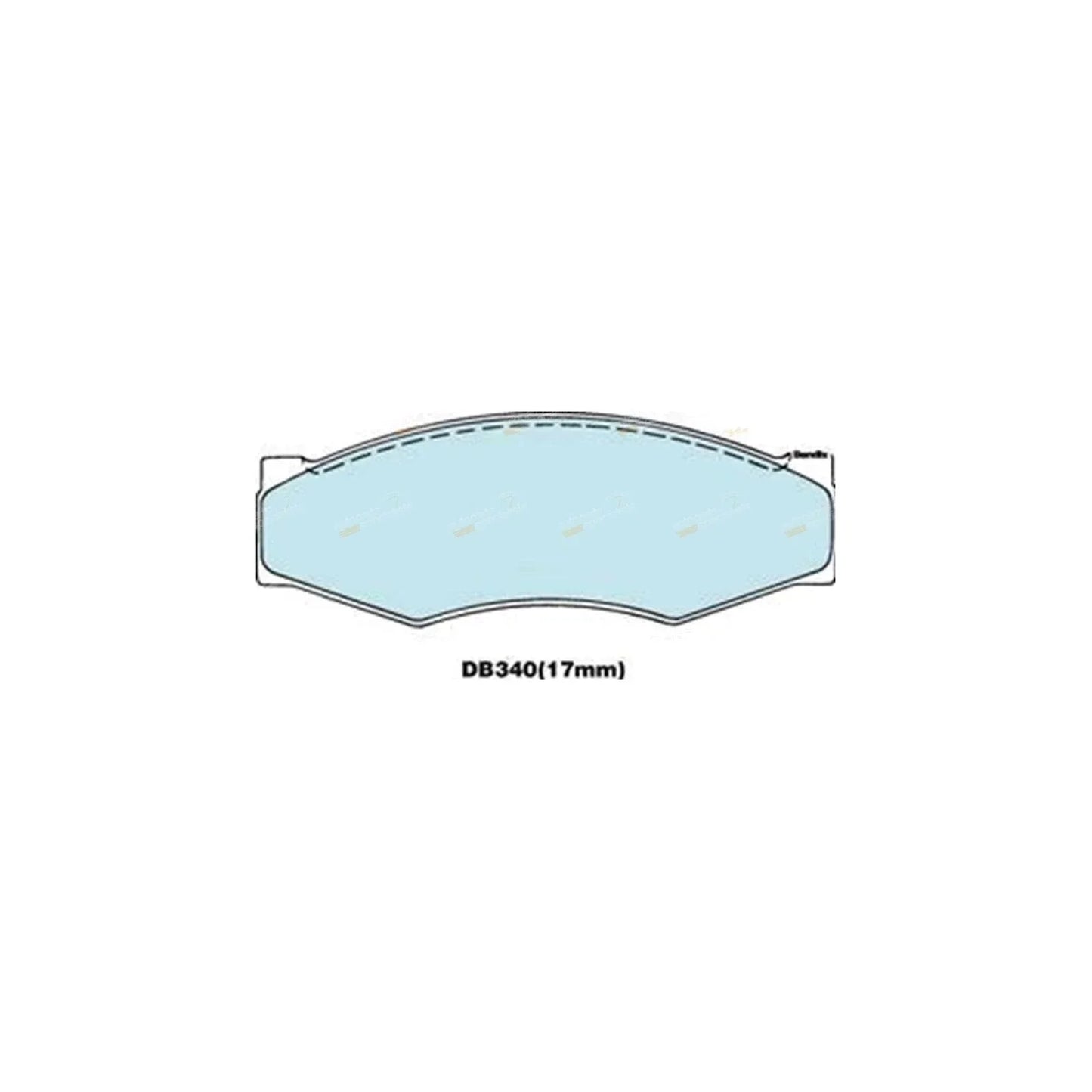 Front Disc Brake Pad Set for Nissan Nomad C22 4cyl 2.4L Z24 (1986-1992)