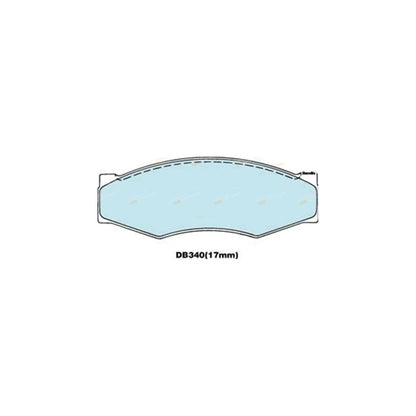 Front Disc Brake Pad Set for Nissan Nomad C22 4cyl 2.4L Z24 (1986-1992)