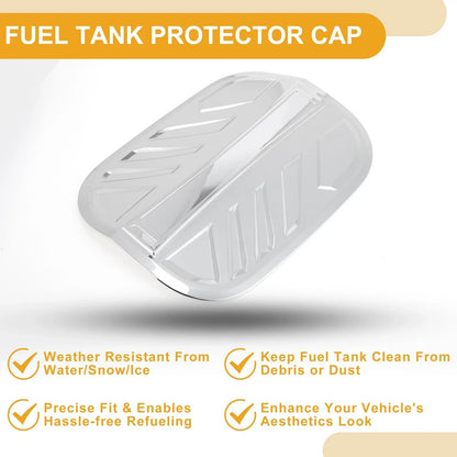 Fuel Tank Door Cap for Hyundai Santa Fe (2019-2025) Chrome Silver Tone