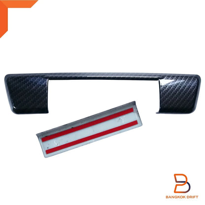 Carbon Fiber Black Tailgate Handle Cover for Isuzu D-Max (2020-2023)
