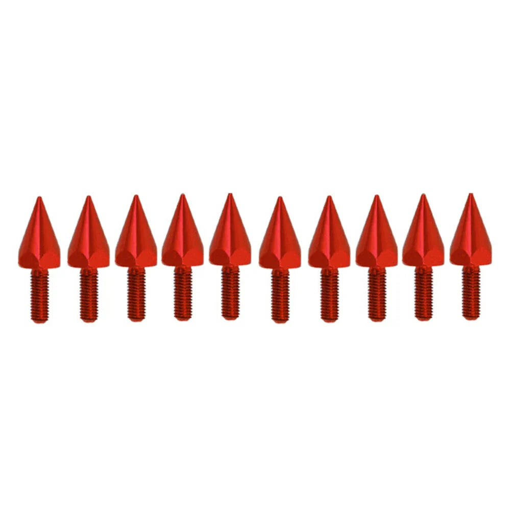 5MM Windshield Spike Bolts for Motorcycle - 10 Pcs Red
