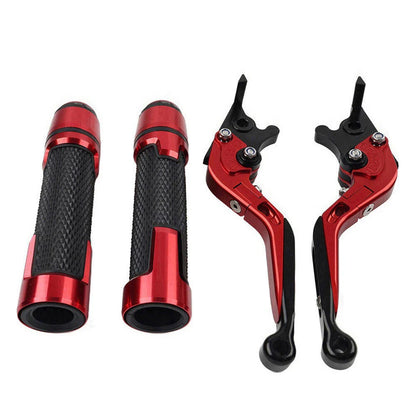 Red Extendable Brake Clutch Levers Grip Set for Yamaha TMAX 500 560