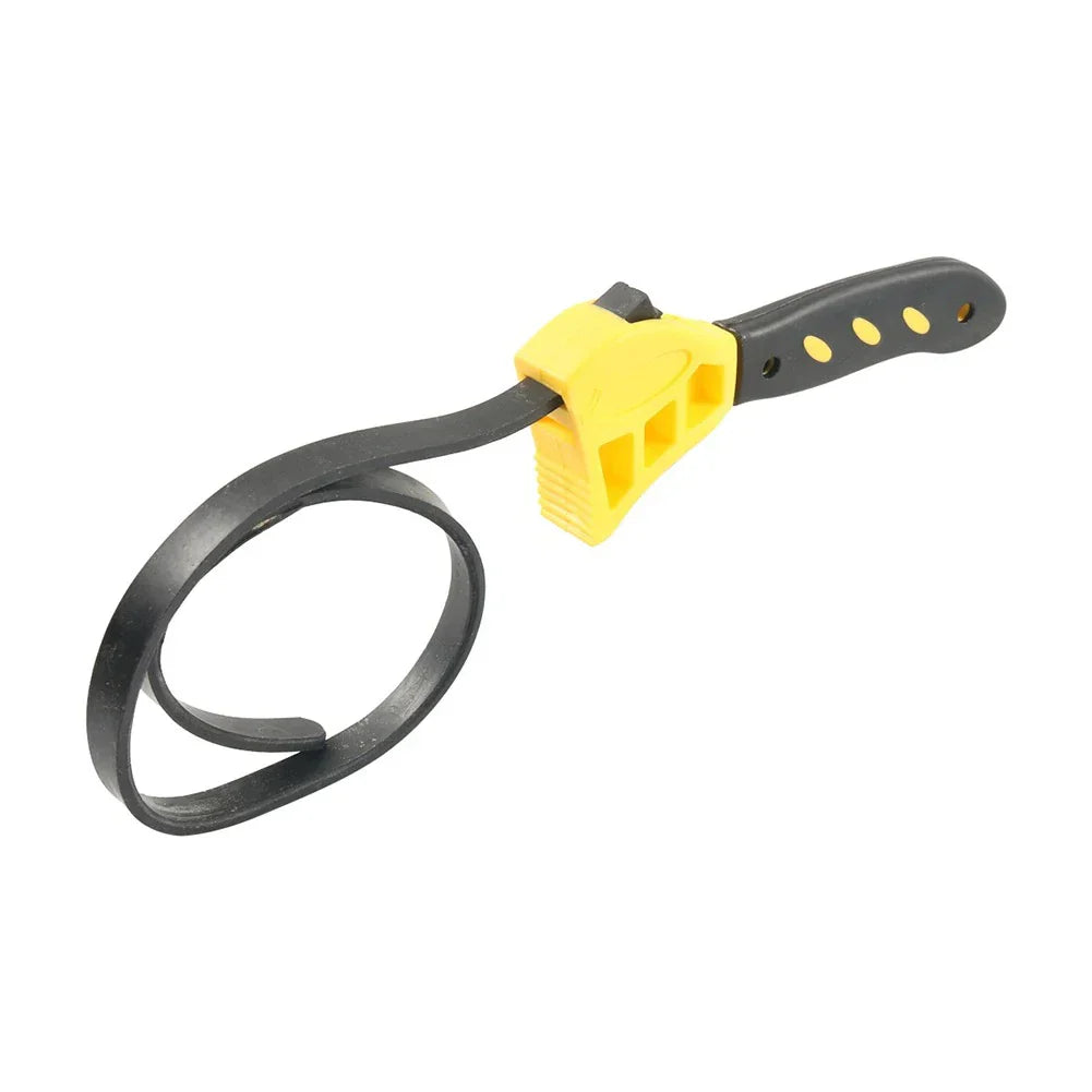 8 Inch Rubber Strap Wrench Tool for Oil Filter Pipe Mechanics