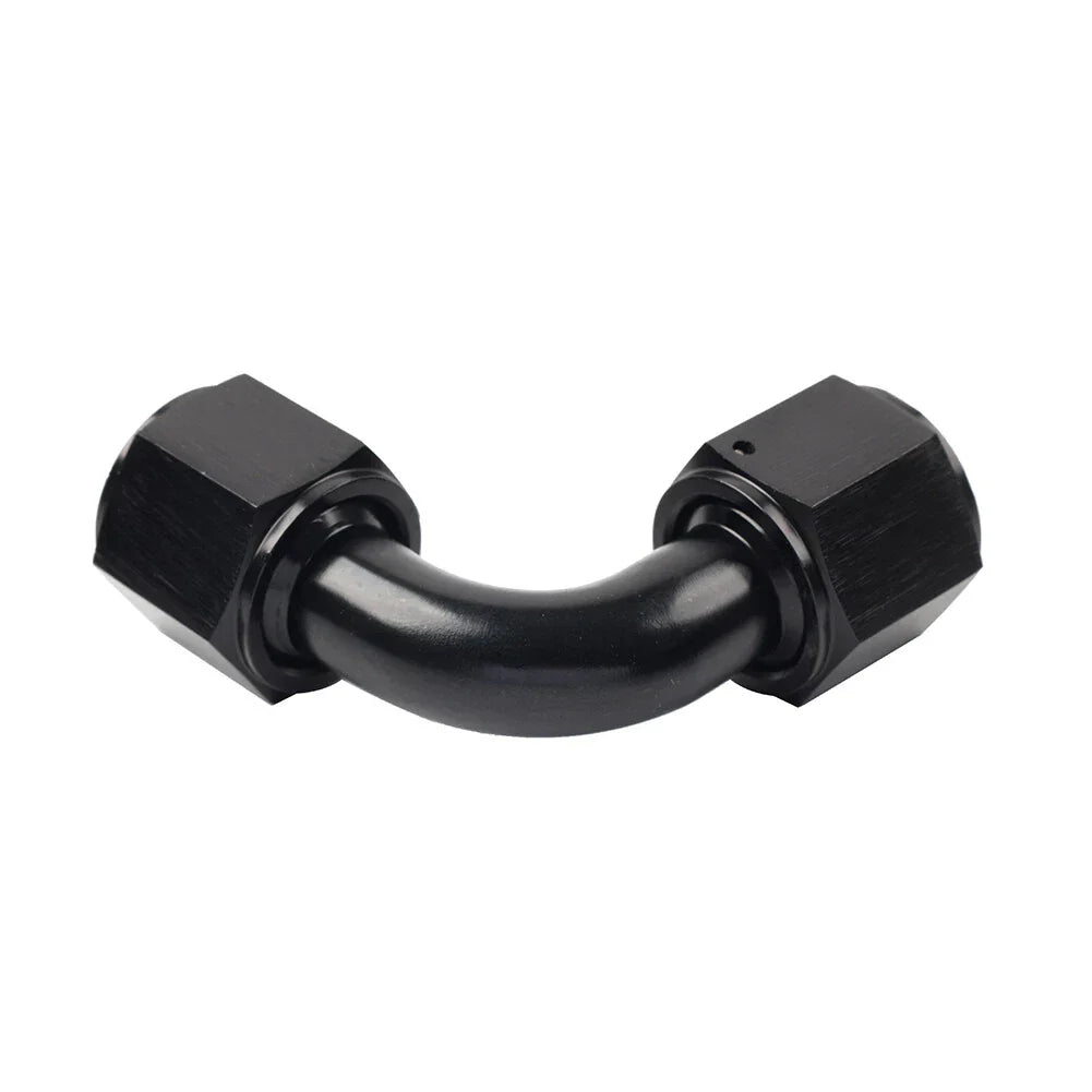 90 Degree 10AN Female to Female Swivel Coupler Fitting Adapter Connector