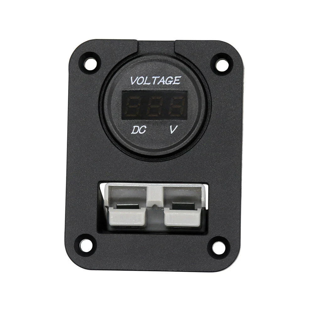 50 Amp Plug Socket w/ Voltmeter for Anderson Caravan Boat Camper