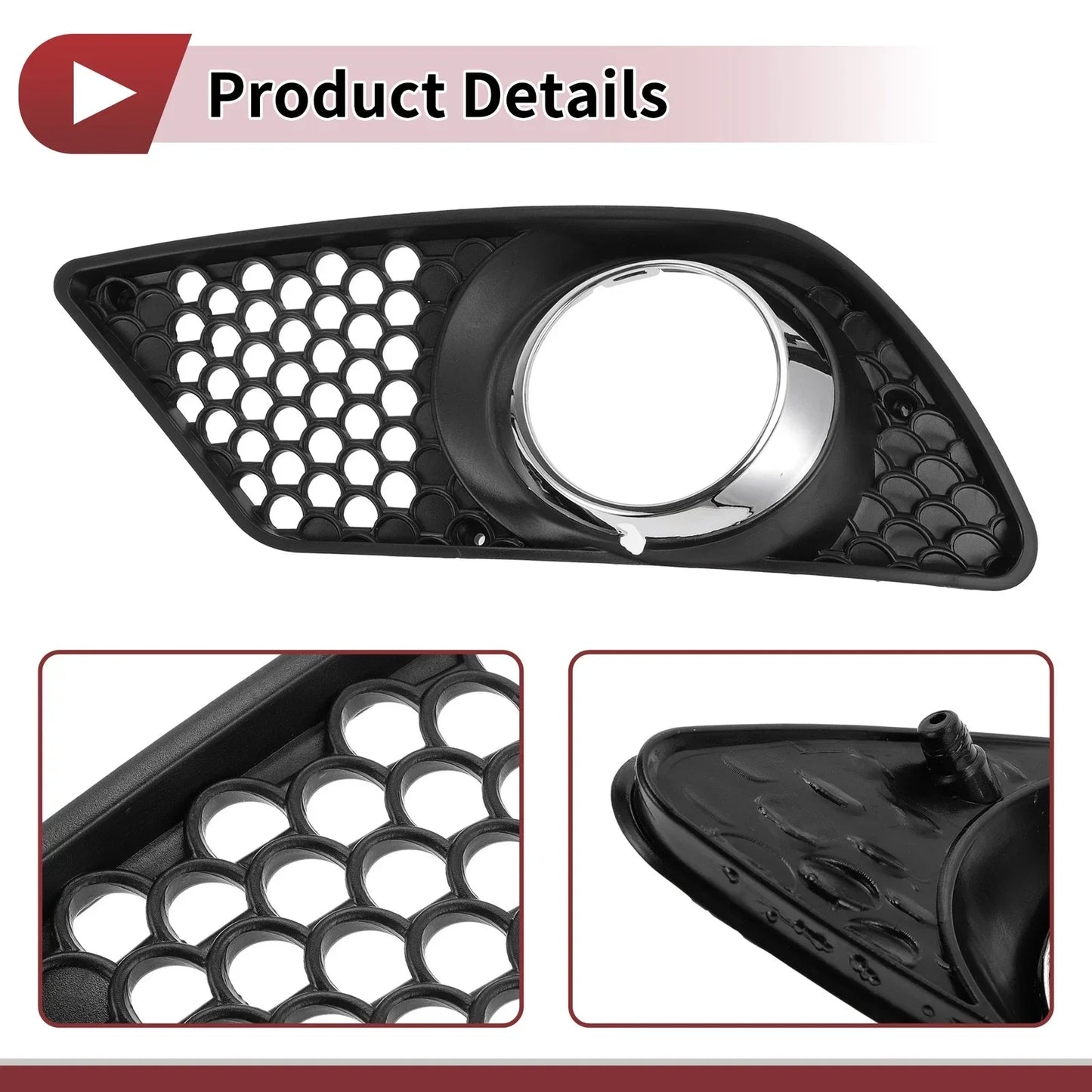 Front Left Fog Light Grill for Mercedes-Benz C300 (2008-2012)