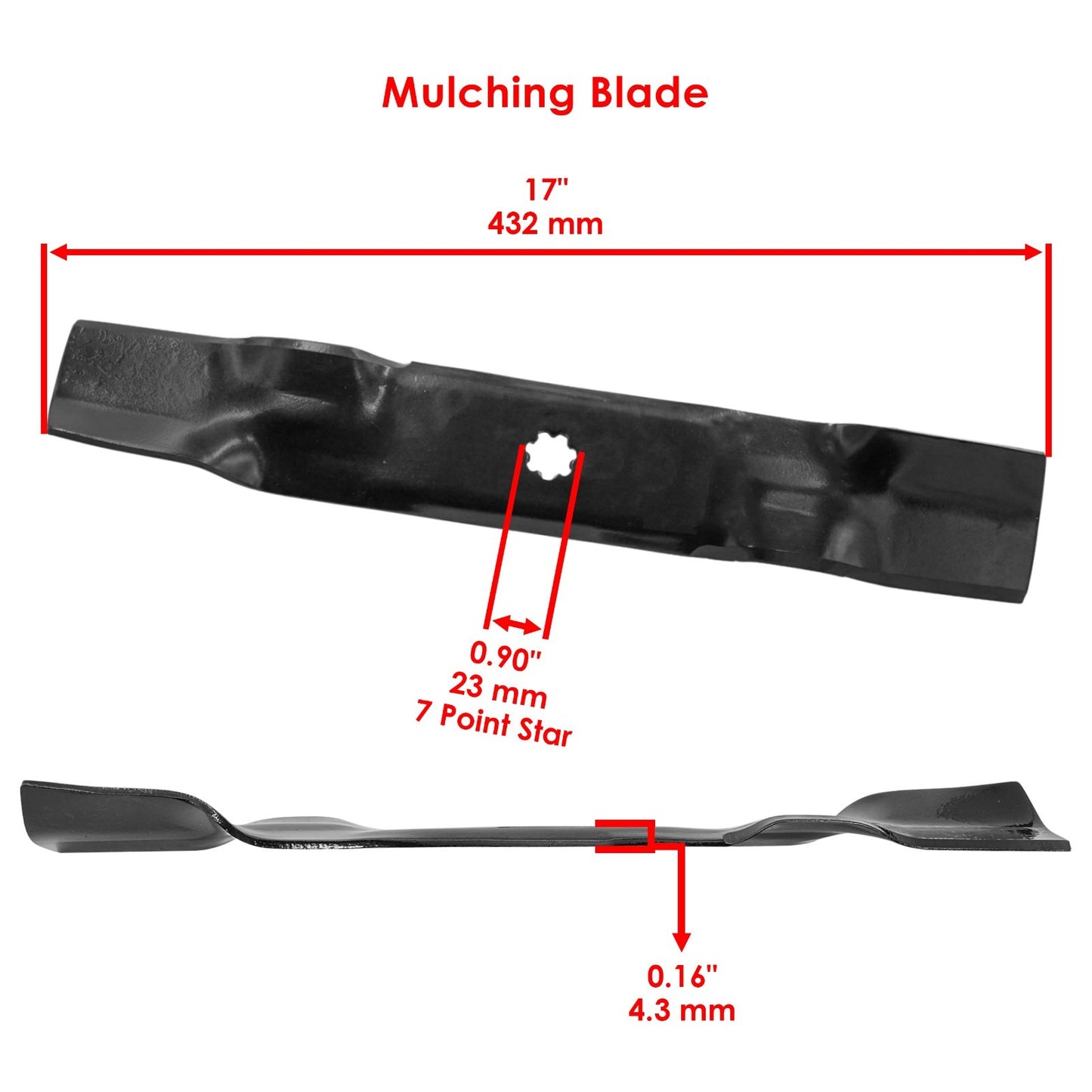 Deck Blade and Belt Replacement Kit for John Deere LA145 LA155 LA165 (1999–2007)