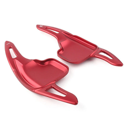 Red Steering Wheel Paddle Extensions for BMW 2 3 4 5 6 Series X1