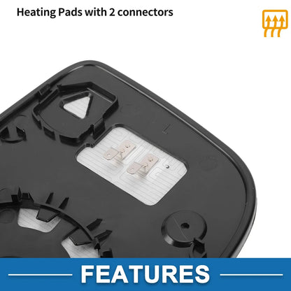 Heated Left Upper Side Mirror Glass for VW CRAFTER, MERCEDES (2006-2017)