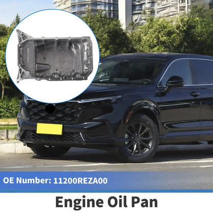 Engine Oil Pan for Honda CR-V 2010-2011 Aluminum Alloy Silver Tone
