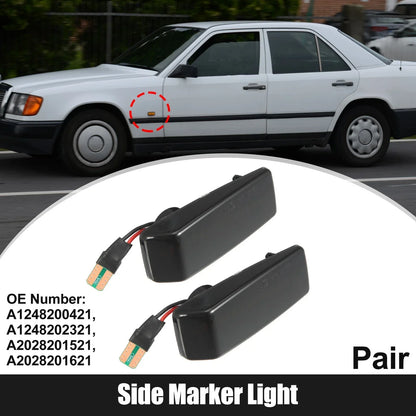 Pair Side Marker Lights for Mercedes-Benz (A-Class, C-Class, E-Class)