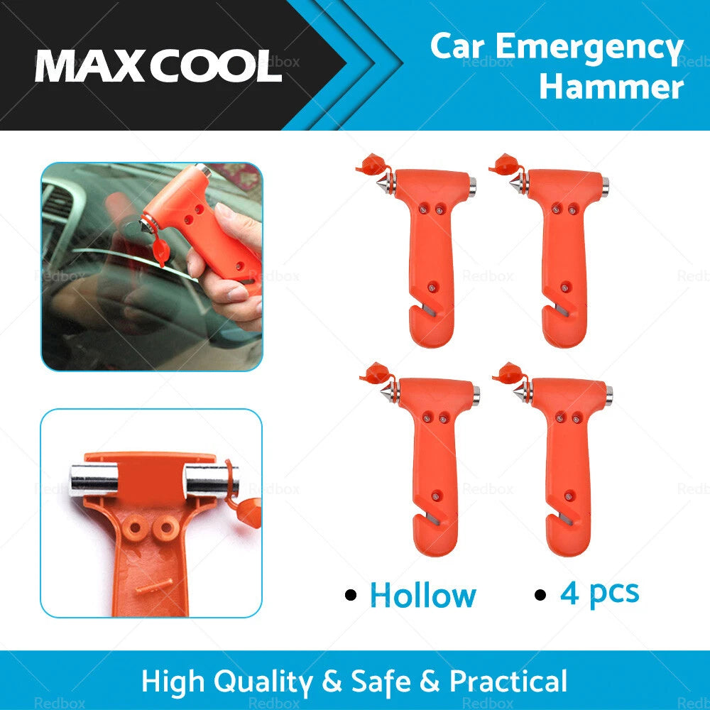 4 x Emergency Safety Hammer Breaker Car Cutter Window Tool for Bus Glass