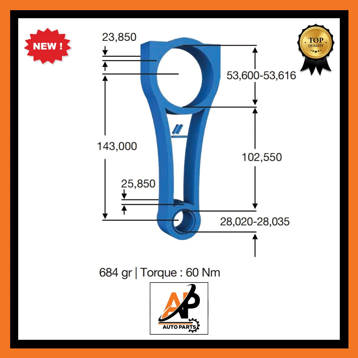 Connecting Rod 28mm Pin for MINI Cooper D R56 2.0D (2007–2013)