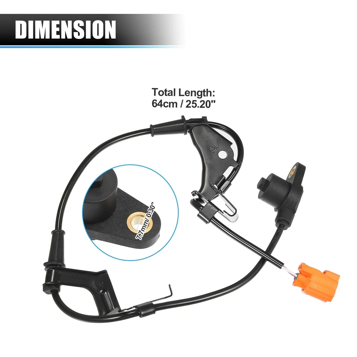 Front Left Driver Side ABS Wheel Speed Sensor for Honda Civic (2001-2005)