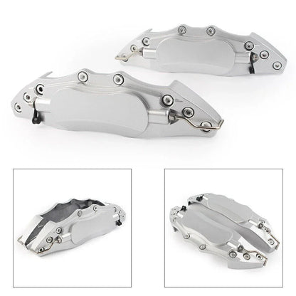 Universal Silver 3D Style Car Disc Brake Caliper Covers for Front/Rear