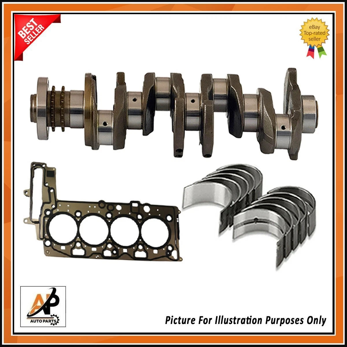 Engine Crankshaft Rebuild Parts Kit for BMW Mini N47 2.0 Diesel (2007–2016)