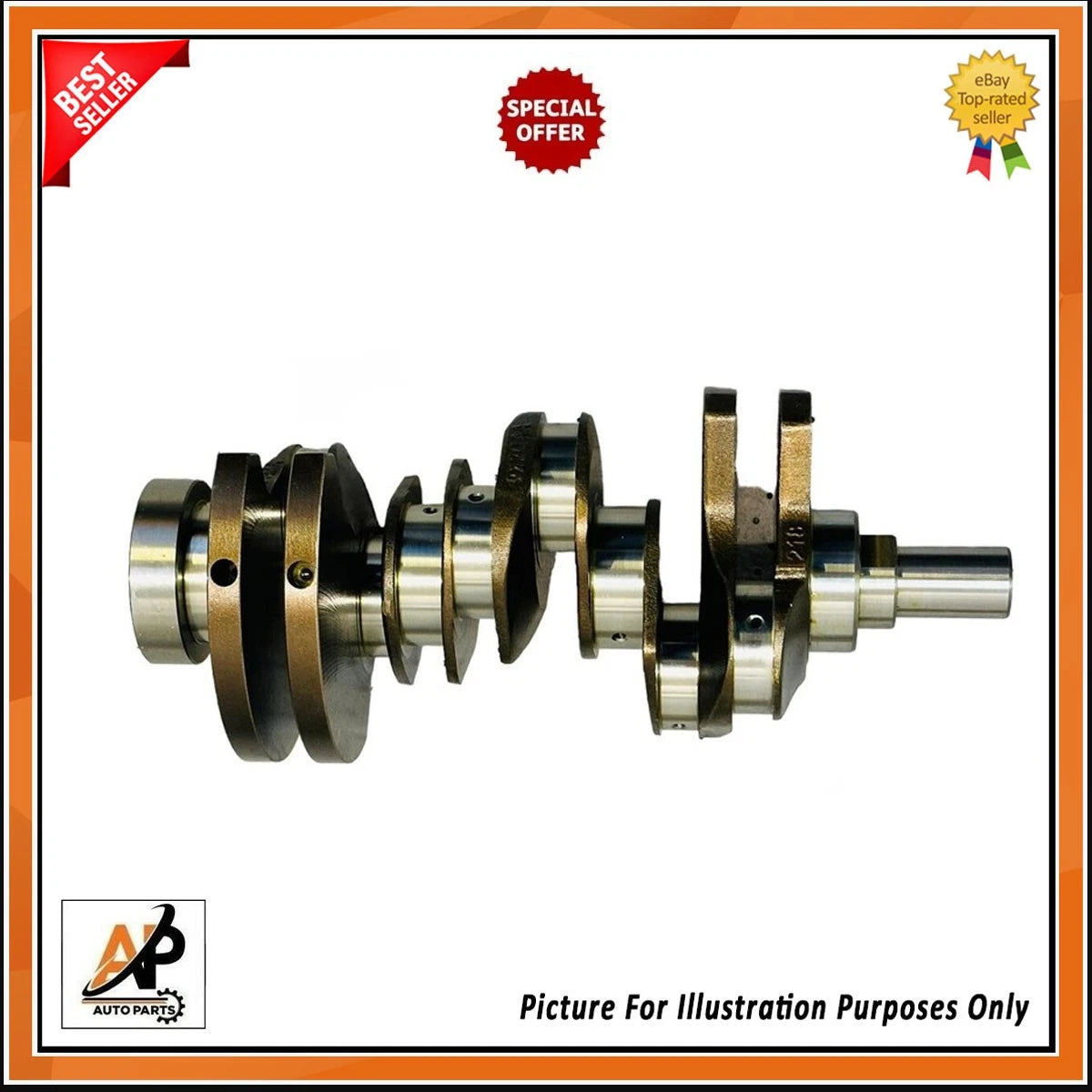 Crankshaft with Engine Rebuild Kit for Land Rover Range Rover 306DT (1969–1979)