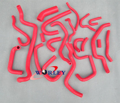22PCS Silicone Radiator Hoses for Nissan Silvia/180SX/200SX S13 (89-94)