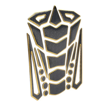 Gold Motorcycle Oil Fuel Tank Pad Cover Guard Protector Decal Sticker