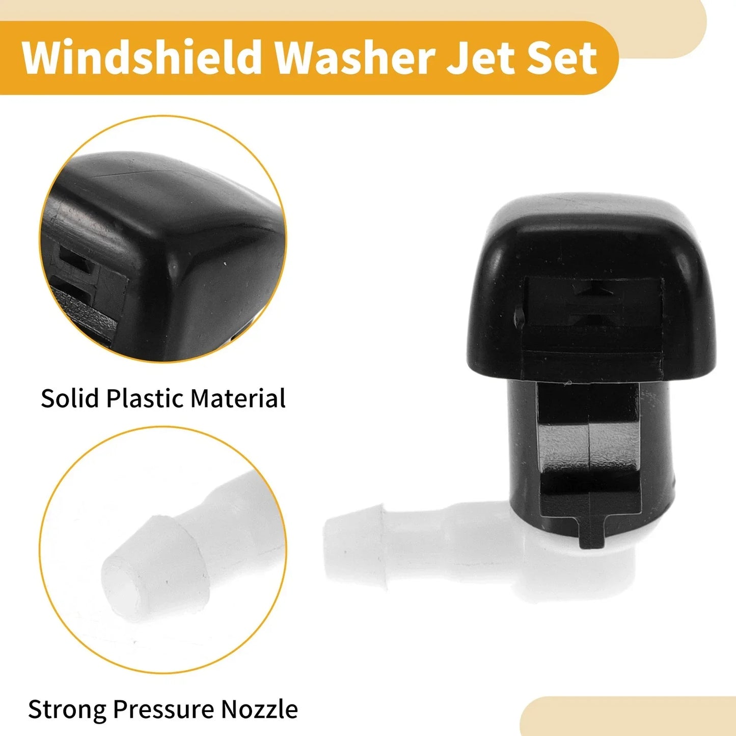 Windshield Washer Nozzle Kit for Dodge Dart 2012-2016 (2 x Gaskets)