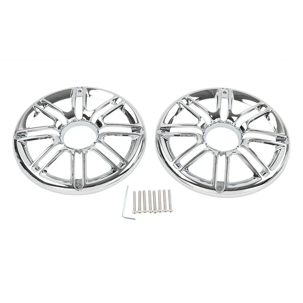 Chrome Rear Speaker Trim Grill Cover for Harley Electra Tri Glide (2009-2023)