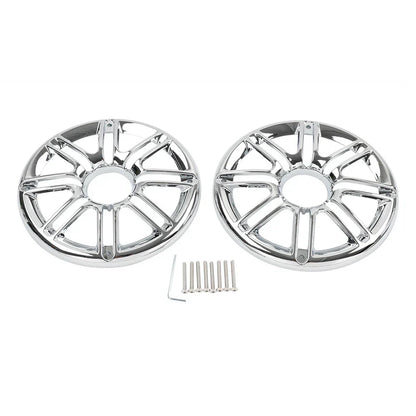 Chrome Rear Speaker Trim Grill Cover for Harley Electra Tri Glide (2009-2023)