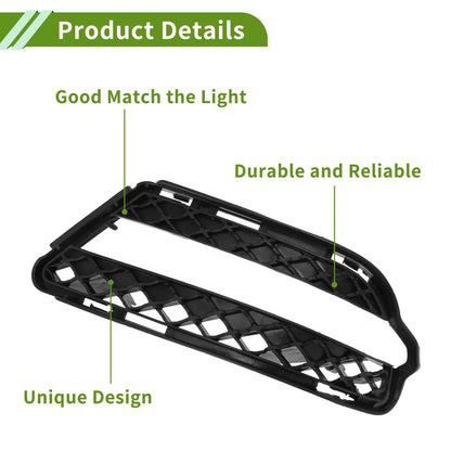 Front Right Fog Light Grill for Mercedes Benz S-Class (2006-2013) Black