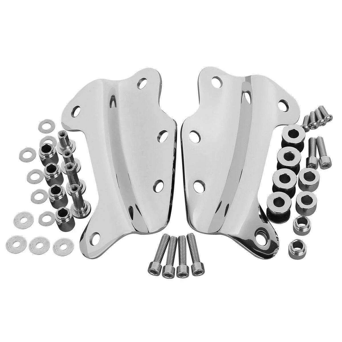 Sissy Bar Backrest LED Luggage Rack Docking Kit for Harley Touring (2009-2013)