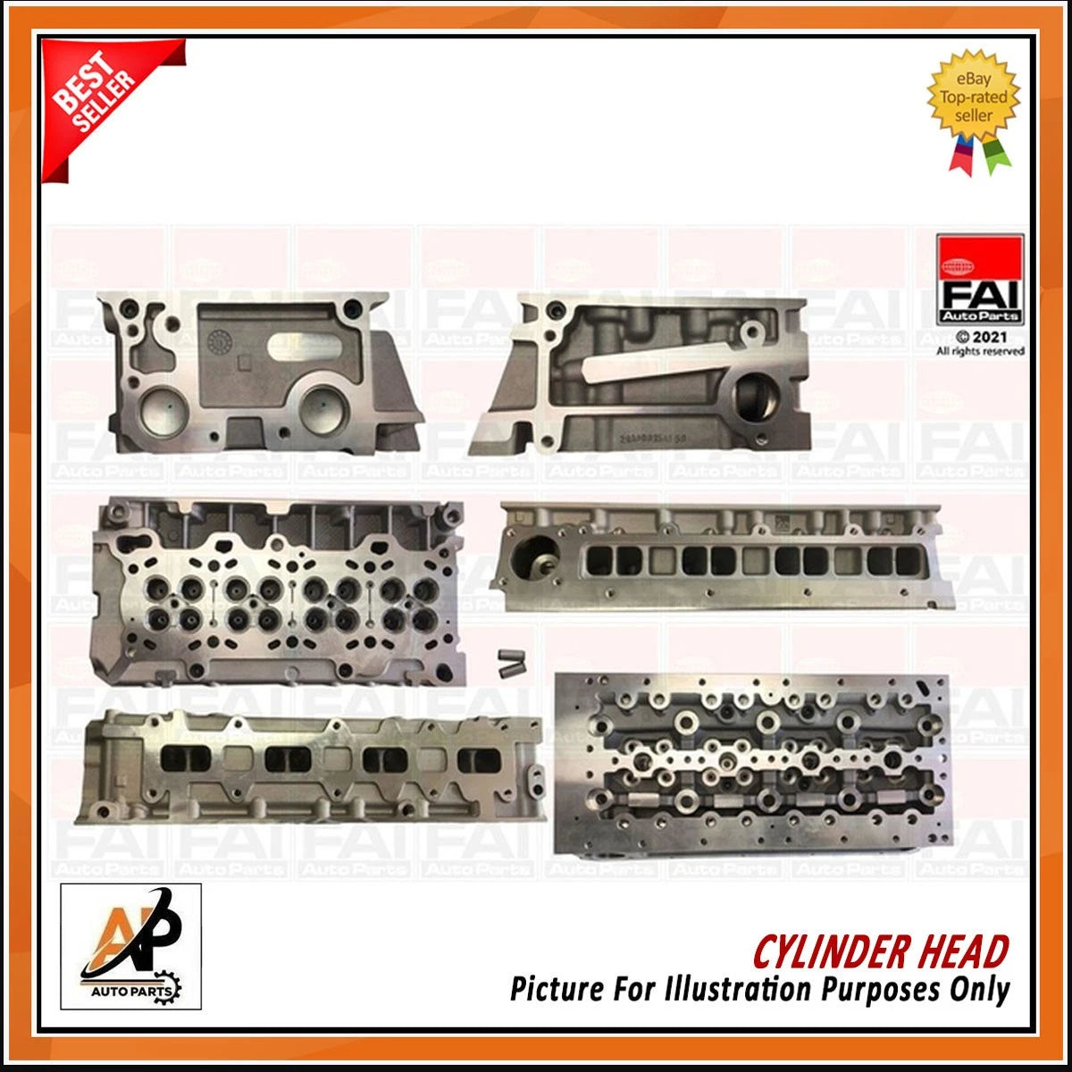 Cylinder Head Bare Replacement for Fiat Ducato 2.3 JTD (2007–2014)