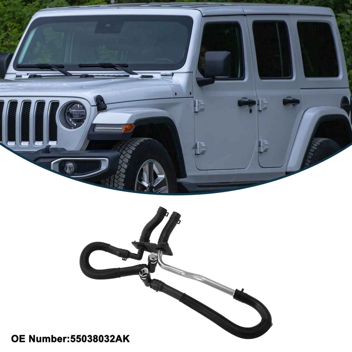 Radiator Hose for Dodge Durango 2011-2014 Rubber Heating Water Pipe
