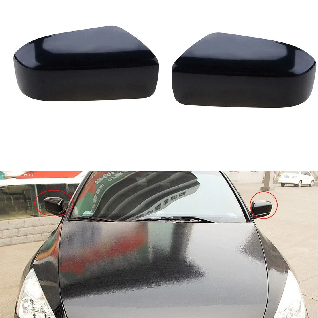 L&R Exterior Mirror Cover for Honda Accord (2003-2007)