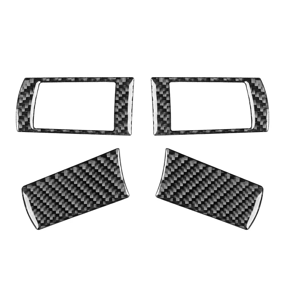 4pcs Carbon Fiber Steering Wheel Cover Trim for Chrysler 300 300C (2005-2010)
