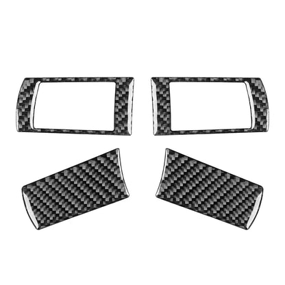 4pcs Carbon Fiber Steering Wheel Cover Trim for Chrysler 300 300C (2005-2010)