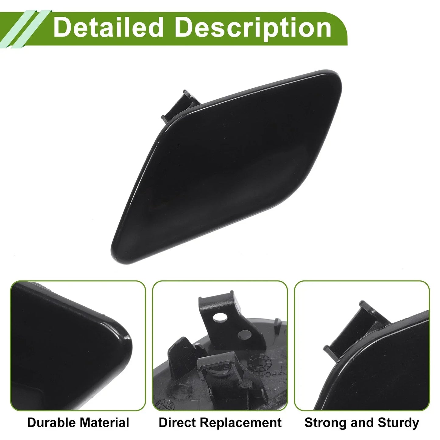 Washer Nozzle Cover for Porsche Cayenne 92A (2011-2018) - Black