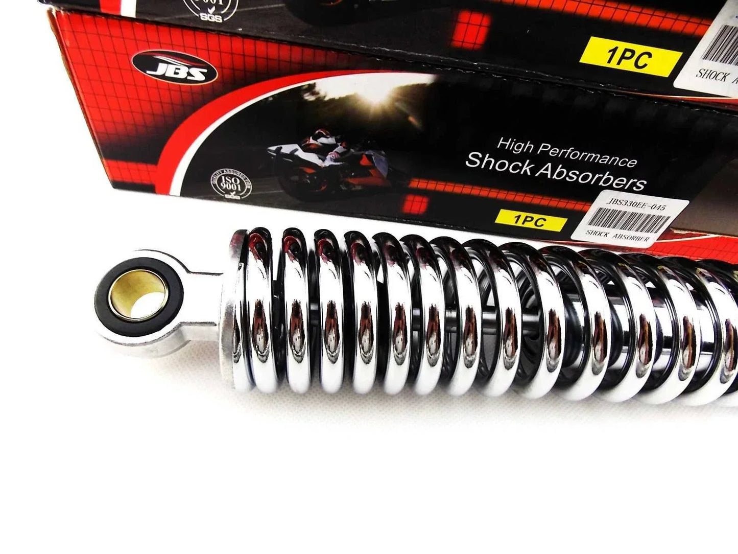 330mm JBS Chrome Rear Shock Absorbers for Kawasaki Z400D