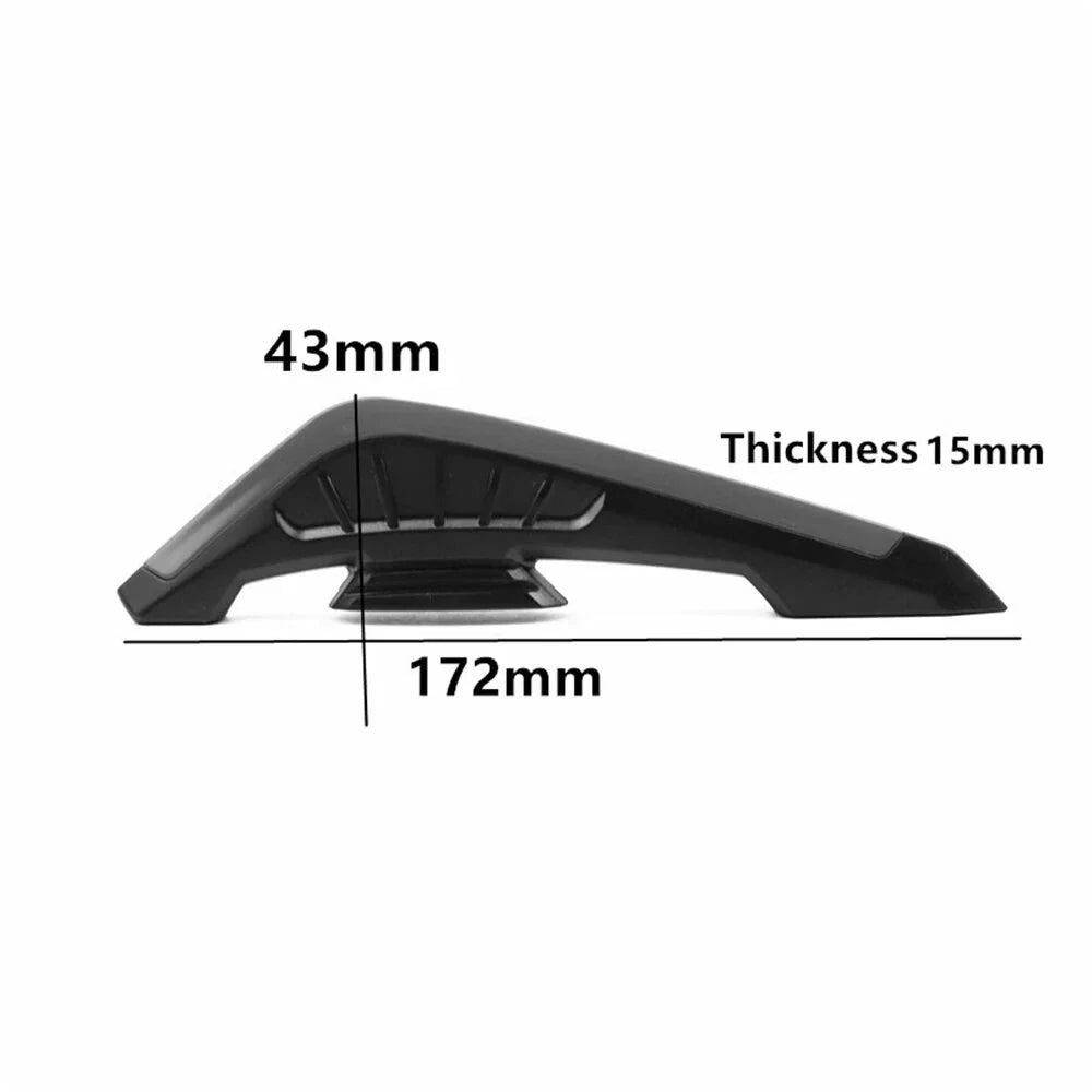 Motorcycle Front Side Aerodynamic Spoilers with White Light