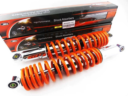 365mm JBS Orange/Chrome Shock Absorbers for Honda MR250 Elsinore