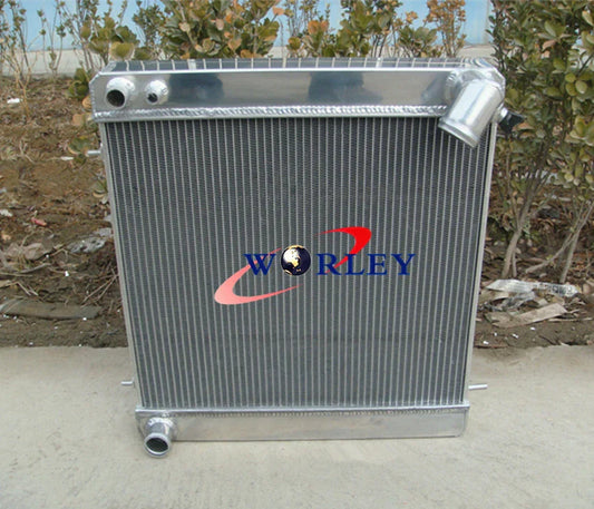 Aluminum Radiator for 3 Row Fit Jaguar E-Type XKE Series 1 4.2L I6 (1965-1967)