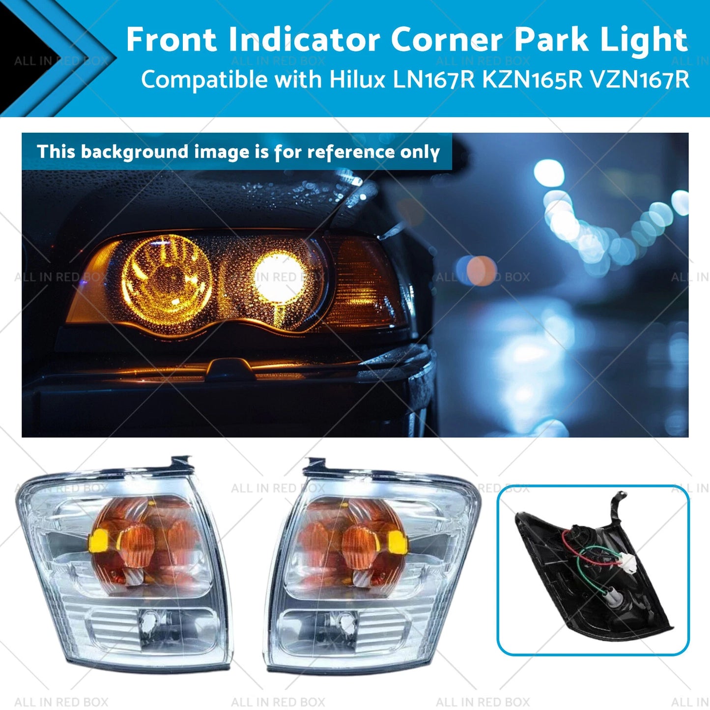 Front Indicator Corner Park Light for Toyota Hilux LN167R KZN165R VZN167R (99-05)