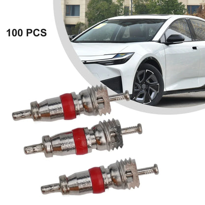 Zinc Alloy Valve Core 100-Pack for Car Tire Valve