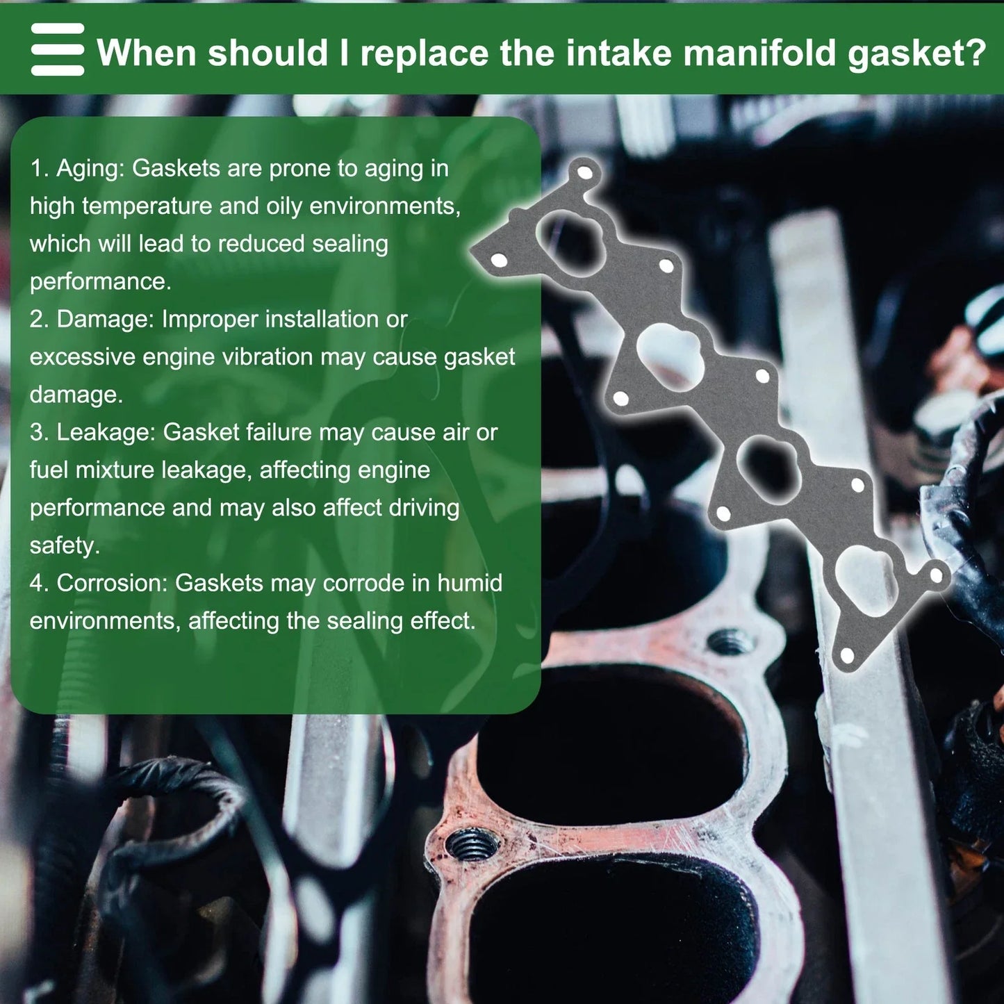 Engine Intake Manifold Gasket for Hyundai Accent (2005-2010)