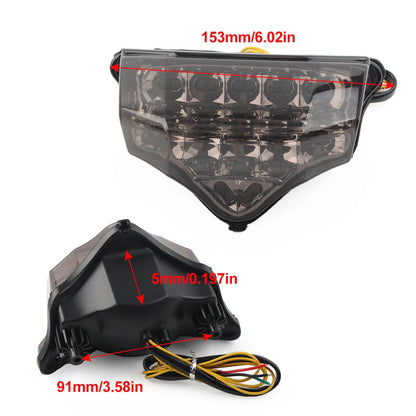LED Rear Taillights Brake Turn Signal Assembly for Yamaha FZ600 FAZER (04-09)