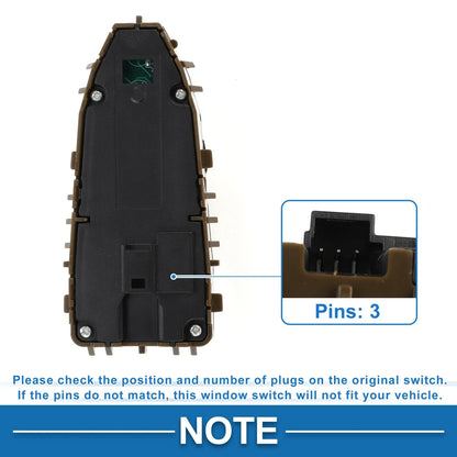 Front Driver Side Power Window Switch for Mercedes-Benz C300 C43 (2015-2021)