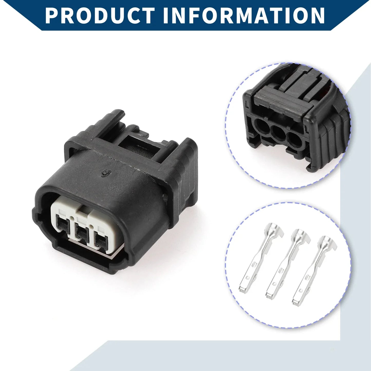 3Pin Fog Light Assembly Connector Plug for Honda & Acura (2010-2015)