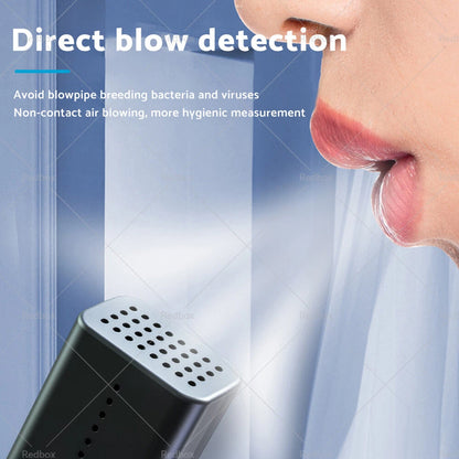 Portable Breath Alcohol Tester LCD Breathalyzer for Professional Use