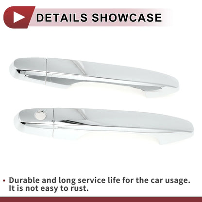 Car Door Handle Cover Set for Honda CR-V 2012-2016 Outside Silver Tone ABS
